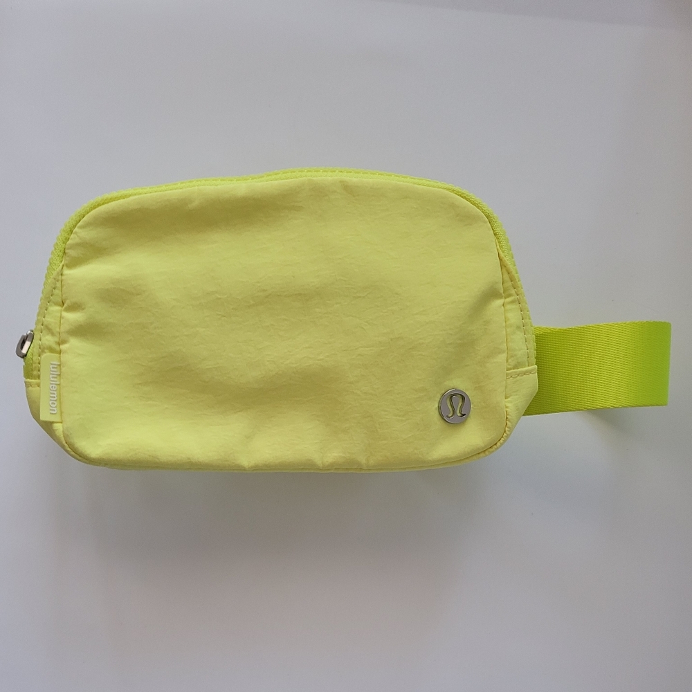 Lululemon Everywhere Electric Lemon Belt and Crossbody Bag